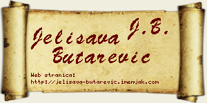 Jelisava Butarević vizit kartica